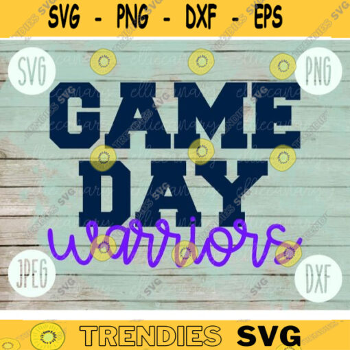 Football SVG Game Day Warriors Sport Team svg png jpeg dxf Commercial Use Vinyl Cut File Mom Life Parent Dad Fall School Spirit Pride 1981
