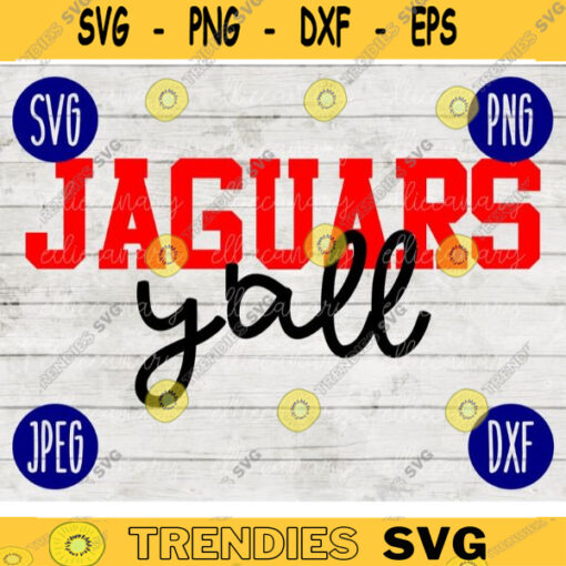 Football SVG Jaguars Yall yall Sport Team svg png jpeg dxf Commercial Use Vinyl Cut File Mom Life Parent Dad Fall School Spirit Pride 1466