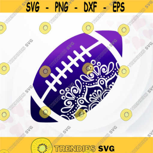 Football SVG Mandala svg Sport svg Football Mandala SVG cut file for Cricut Design 230.jpg