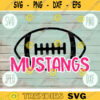 Football SVG Mustangs Sport Team svg png jpeg dxf Commercial Use Vinyl Cut File Football Mom Life Parent Dad Fall School Spirit Pride 2211