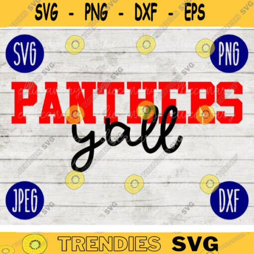 Football SVG Panthers Yall yall Sport Team svg png jpeg dxf Commercial Use Vinyl Cut File Mom Life Parent Dad Fall School Spirit Pride 2009