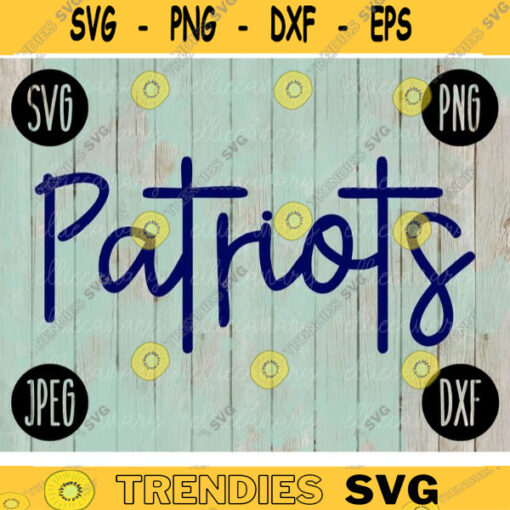 Football SVG Patriots Game Day Sport Team svg png jpeg dxf Commercial Use Vinyl Cut File Mom Life Parent Dad Fall School Spirit Pride 1030