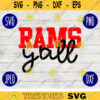 Football SVG Rams Yall yall Sport Team svg png jpeg dxf Commercial Use Vinyl Cut File Mom Life Parent Dad Fall School Spirit Pride 2357