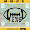 Football SVG Tigers Sport Team svg png jpeg dxf Commercial Use Vinyl Cut File Football Mom Life Parent Dad Fall School Spirit Pride 1420