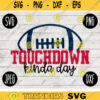 Football SVG Touchdown Kinda Day Game Day svg png jpeg dxf Commercial Cut File Football Wife Mom Parent High School Gift Fall 552