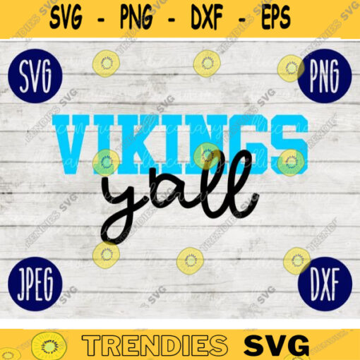 Football SVG Vikings Yall Game Day Sport Team svg png jpeg dxf Commercial Use Vinyl Cut File Mom Life Parent Dad Fall School Spirit Pride 1628