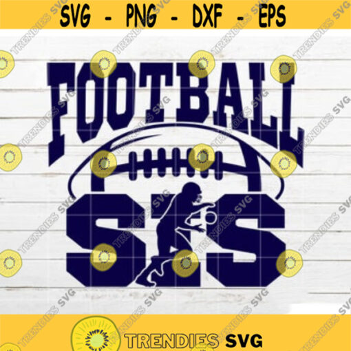 Football Sis SVG Sport SVG Sister svg for Shirt Family Football fan SVG Player with ball cut file for Cricut Silhouette Design 259.jpg
