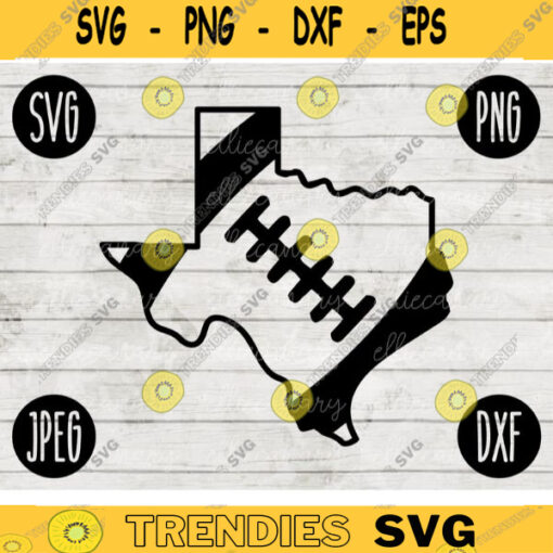 Football State SVG Texas Outline Game Day svg png jpeg dxf Commercial Cut File Football Wife Mom Parent High School Gift Fall 1428