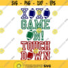 Football touchdown Game on Cuttable SVG PNG DXF eps Designs Cameo File Silhouette Design 1684