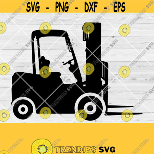 Forklift SVG Forklift Silhouette Forklift Clipart Forklift Files for Cricut Forklift Cut Files For Silhouette Forklift Dxf Png Eps