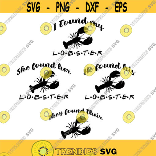 Found their Lobster Bach Set Decal Files cut files for cricut svg png dxf Design 521