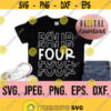 Fourth Birthday Boy Shirt SVG Instant Download png jpeg Cricut Cut File 4th Birthday Boy svg Four Birthday Clipart Silhouette Design 399