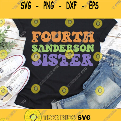 Fourth Sanderson Sister Retro Svg Witch SVG Halloween Witch Svg Witch Cut File Retro Halloween Shirt Svg files for Cricut Sublimation