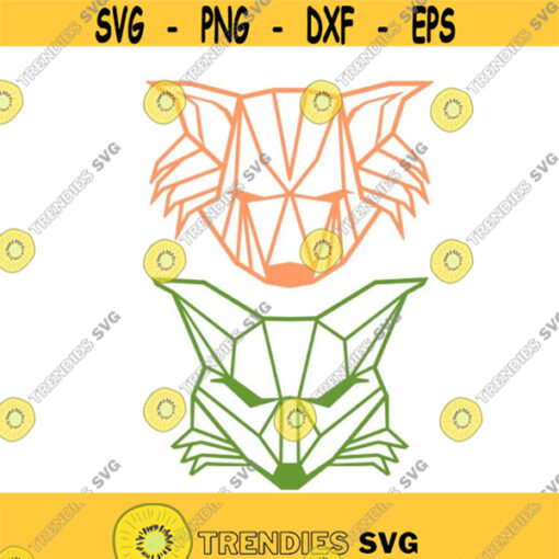 Fox Geometric Images Decal Cuttable Design SVG PNG DXF eps Designs Cameo File Silhouette Design 1258