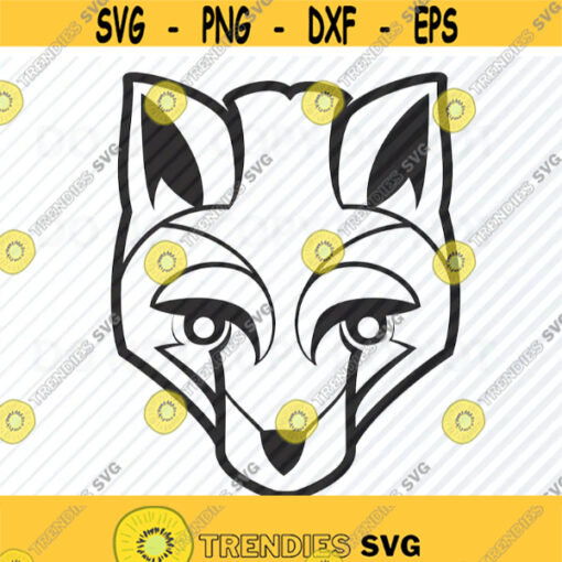 Fox Head SVG Files Clipart Clip Art Silhouette Vector Images Fox SVG Image For Cricut fox Head Eps Png Dxf animal head logo woodland Design 563