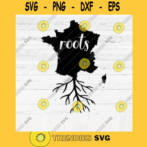 France Roots SVG File Home Native Map Vector SVG Design for Cutting Machine Cut Files for Cricut Silhouette Png Pdf Eps Dxf SVG
