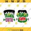 Franken Frankenstein Cutie Monster Halloween Cuttable SVG PNG DXF eps Designs Cameo File Silhouette Design 758