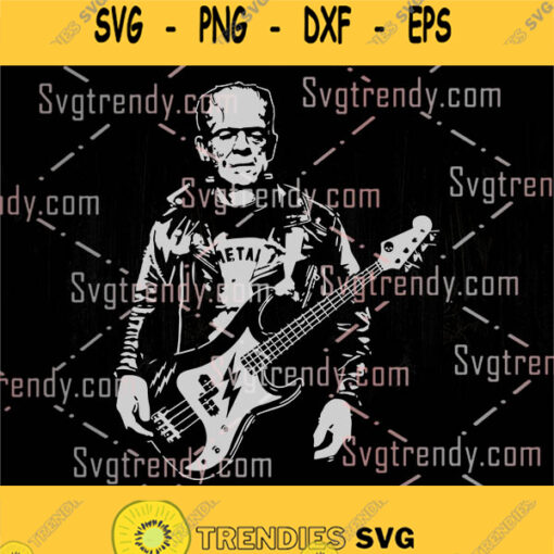 Frankenstein Electric Guitar Svg Png Dxf Eps Files Cricut Frankenstein Mary Shelley Svg