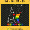 Free Mom Hugs Lgbt Mom Mother Elephant Rainbow SVG PNG DXF EPS 1