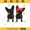 French Bulldog SVG Cute Boy and Girl French Bulldog with Bow Silhouette Frenchie Mom Clipart Svg Dxf Cut Files for Cricut and Silhouette copy