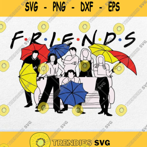 Friends Umbrella Svg Png