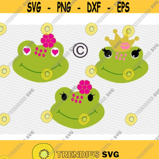 Frog svg princess and the frog svg frog face svg big brother svg big sister svg prince svg iron on clipart SVG DXF eps png pdf Design 354