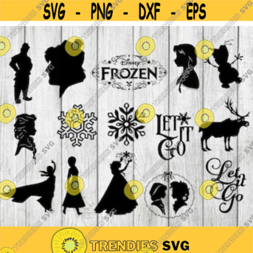 Frozen svg bundle frozen clipart Elsa svg cutting files for cricut and silhouette INSTANT DOWNLOAD Design 2983