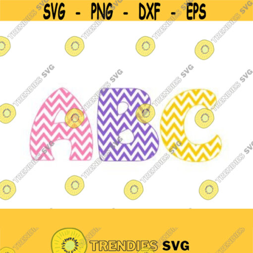 Full Set of Chevron Alphabet SVG Studio 3 AI PS and Pdf Cutting Files for Electronic Cutting Machines