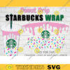 Full Wrap Donut Drip for Starbucks Venti Size Cup 24oz SVG Donut Print Donut Drip Full Wrap Starbucks Cup Svg Cutting File For Cricut 171 copy