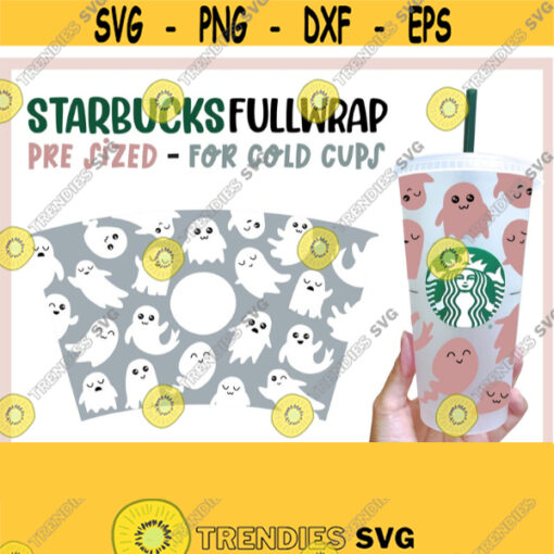 Full Wrap Halloween Starbucks Cup svg Starbucks Cold Cup SVG Venti Cup Full Wrap svg Starbucks svg