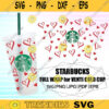 Full Wrap Hearts Starbucks Coffee SVG file Hearts wrap Love svg Valentines Starbucks coffee CUT file Cricut DIY Instant Download 640