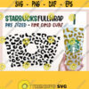 Full Wrap Leopard Starbucks Cold Cup svg Cheetah Cup Full Wrap svg Cheetah Starbucks svg for Cricut