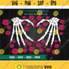 Full Wrap Macabre Skeleton Heart Rose Starbucks Cup SVG Halloween SVG DIY Venti for Cricut 24oz venti cold cup Instant Download Design 52