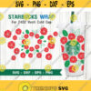 Full Wrap Rose Starbucks Cup SVG DIY Venti for Cricut 24oz venti cold cup Instant Download Design 172