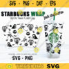 Full Wrap Starbucks jack skellington Cold Cup SVG Jack skellington svg Halloween svg DYI Venti Cup Instant Download Svg Files for Cricut 188