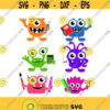 Fun School Monster Supplies Teacher Cuttable Design SVG PNG DXF eps Designs Cameo File Silhouette Design 454