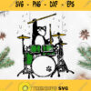 Funny Cat Playing Drums Svg Fat Cat Svg Drums Svg Music Svg