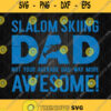 Funny Fathers Day Slalom Waterski Wakeboard Svg Png Silhouette Cricut