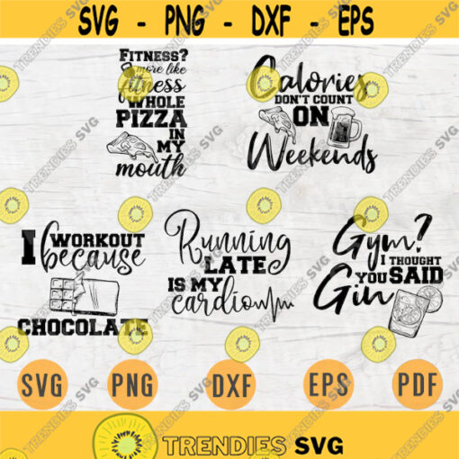 Funny Gym Quotes SVG Bundle Pack 5 Files for Cricut Vector Bundle Gym Cut Files INSTANT DOWNLOAD Cameo Svg Dxf Eps Png Pdf Iron On Shirt 2 Design 477.jpg