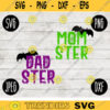 Funny Halloween SVG Momster Dadster Set Dad Mom Monster svg png jpeg dxf Silhouette Cricut Commercial Use Vinyl Cut File Fall 755