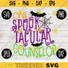 Funny Halloween SVG One Spooktacular Counselor svg png jpeg dxf Silhouette Cricut Commercial Use Vinyl Cut File Fall 774