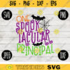 Funny Halloween SVG One Spooktacular Principal svg png jpeg dxf Silhouette Cricut Commercial Use Vinyl Cut File Fall 1273