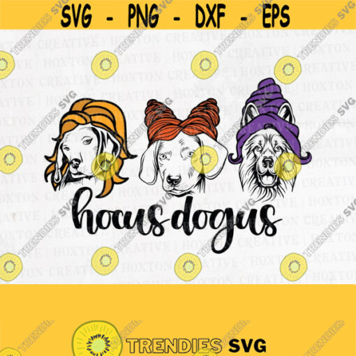 Funny Halloween Svg Sanderson Sisters Svg Dog with Witch Hair Svg Hogus Pocus Svg Hogus Docus Svg Cut FileDesign 453