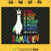 Funny Llamacorn Cute Llama Unicorn SVG PNG DXF EPS 1
