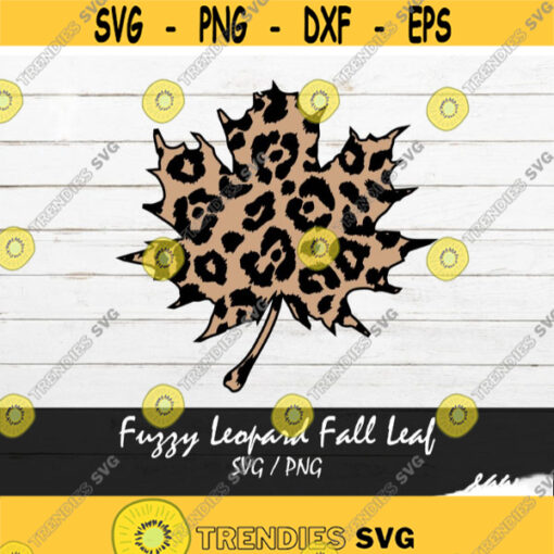 Fuzzy Leopard Fall Leaf SVG Thanksgiving SVG Leopard print SVG Fall leaf png for Sublimation Leaves Fuzzy leopard spots svg for Shirt Design 295.jpg