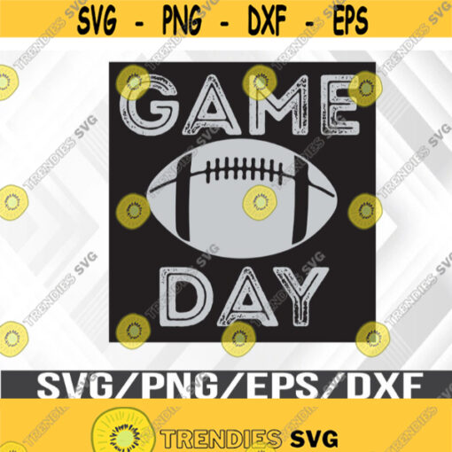 Game Day Football Men Women Kids Vintage Football SVG Eps Png Dxf Digital Download Design 313