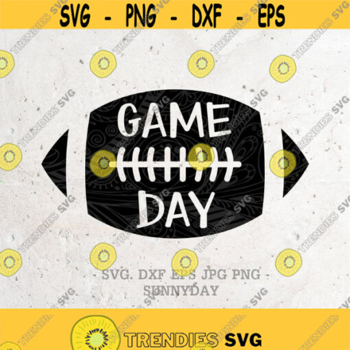 Game Day SVG File DXF Silhouette Print Vinyl Cricut T shirt Design iron on commercial use Digital cut file Quote Sunday Football svg Design 277