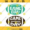 Game Day Sunday Football Sports Ball Cuttable Design SVG PNG DXF eps Designs Cameo File Silhouette Design 1813