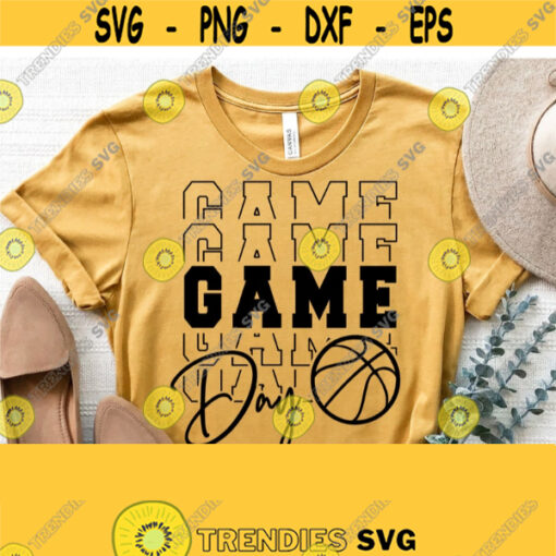 Game Day Svg Basketball Shirt Svg Game Day Vibes SvgBasketball Season Svg Files for Cricut Cut Silhouette File SvgPngEpsdxfDownload Design 1229