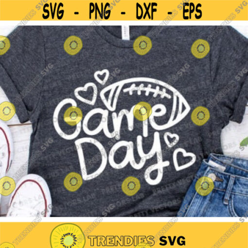 Game Day Svg Football Svg Cheer Cut File Football Mom Clipart Love Football Svg Dxf Eps Png Football Shirt Design Silhouette Cricut Design 557 .jpg